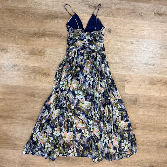 Ruched Waist Floral Maxi Lovette Dress Tanya Taylor - Picture 12 of 14